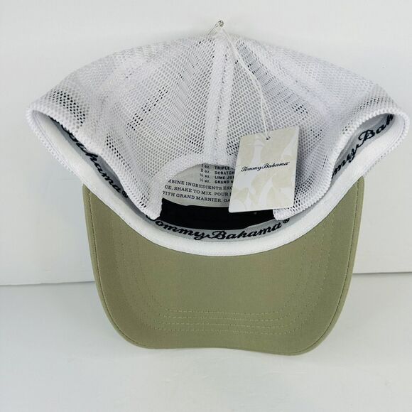 Tommy Bahama Men's Tip Your Cap Baseball Cap Adjustable SnapBack Sage Green Mesh - Picture 4 of 5
